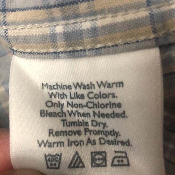 EDDIE BAUER Men’s Woven Plaid Checked Cotton Casual Button Up Shirt Size Medium - Picture 8 of 13